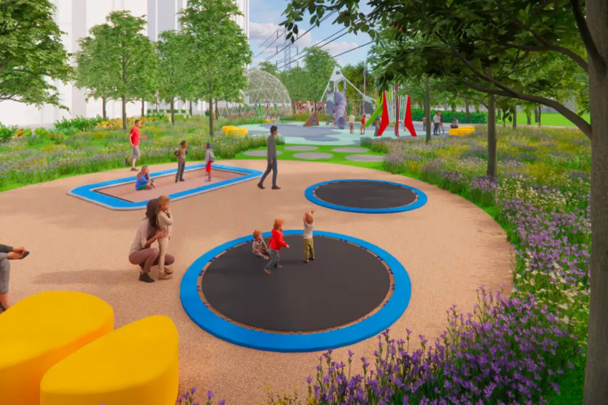 the right like kids play area